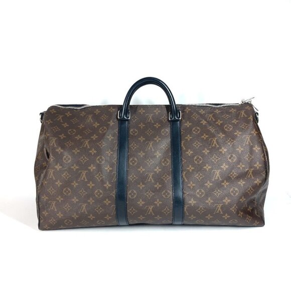LOUIS VUITTON M56714 MonogramMacassar KeepallBandouliere55 Hand Bag Duffle Bag - Picture 15 of 15